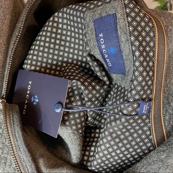 🌻TOSCANO 1/4 ZIP QUILTED PULLOVER NWT - Picture 5 of 6